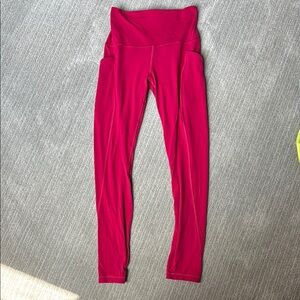 Red Lululemon Leggings